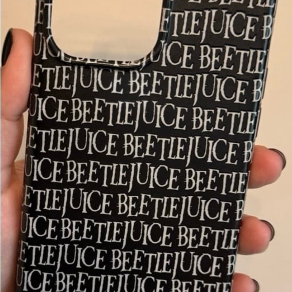 Beetlejuice Black iPhone 14 Pro Max velvet caviar case